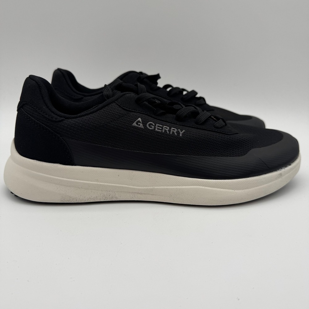 Gerry Creston Mens Athletic Sneakers Black Lightweight Lace Up Shoes Size 11 - Picture 4 of 9